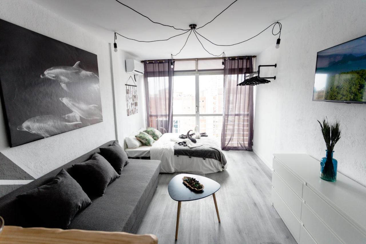 Modern Studio With See And City View Benidorm Esterno foto