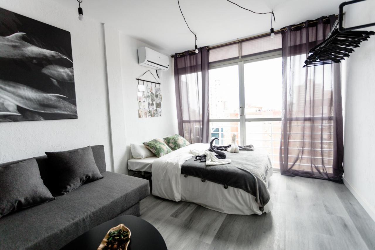 Modern Studio With See And City View Benidorm Esterno foto